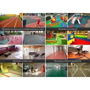 Резиновое покрытие для стадионов, бассейнов, детских и спортивных игровых площадок фото