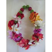 Цветочное ожерелье Гавайская вечеринка фото