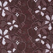 Кружево эластичное Chanty цвет темный орех/бледно-розовый артикул 65602 фото