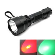 XANES C8 Q5 Красный Свет / R5 Зеленый Свет Портативный Яркость Тактический LED Фонарик фотография