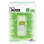 USB флеш-накопители Mirex ARTON GREEN 8GB,ecopack, USB флеш-накопители фото