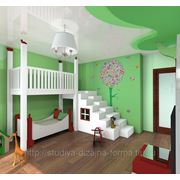 Дизайн интерьера детской комнаты в городе Барануле фото