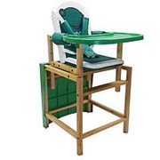 Стол-стул для кормления Babys Froggy (лягушка) зеленый лакированный фотография