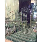 Лестницы // Перила из нержавеющего металла фото