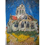 Панно из мозаики В.Гог "Церковь в Овере"