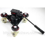 Тележка Proaim Skater Wheel Dolly Camera Video Slider для видеосъемки фото