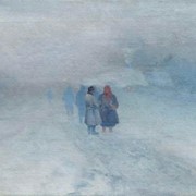 Картина, «Зимняя дорога» фото