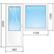 Металлопластиковые комплекты окна и двери