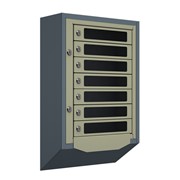 Антивандальный почтовый ящик Кварц-М-7, серый фото