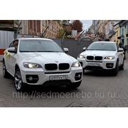 Аренда автомобилей на свадьбу BMW X6 white фото