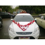 Аренда автомобиля с водителем свадьба Ford Mondeo white фото