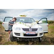 Авто с водителем на свадьбу Volkswagen Toureg white фото