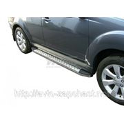 Подножки боковые алюм. нерж. 70“ Nissan Qashqai 2+ фото