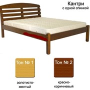 Двуспальная кровать из сосны Кантри фотография