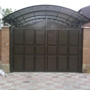 Ворота Шоколадка филенка сварная 2*3 м фото