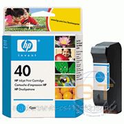 Заправка картриджа HP 40 (Cyan) для принтера HP DJ 1200C,1600C,1600СМ