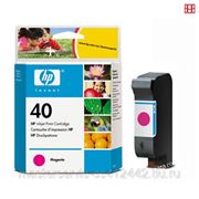 Заправка картриджа HP 40 (Magenta) для принтера HP DJ 1200C,1600C,1600СМ фото