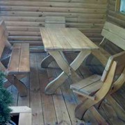 Столы, стулья, лавочки из массива дерева