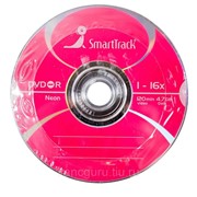 Диски CD-R, CD-RW, DVD-R, DVD-RW Smartbuy Диск DVD-R Smart Track 16х емкость 4,7Gb, Neon 6 color, 100шт в фото