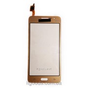 Тачскрин оригинальный / сенсор (сенсорное стекло) Samsung Galaxy Grand Prime Duos G530 | G530H | G530F золотой 3556 фото