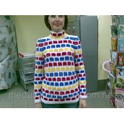 Вязание на заказ - Свитер женский с цветным узором. фотография