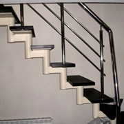 Лестницы на металлическом каркасе, фото