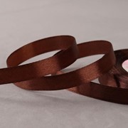 Лента атласная, 12 мм x 23 ± 1 м, цвет шоколадный 31 фото