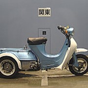 Скутер трайк Daihatsu Hallo 50 рама B10 грузовой багажник - платформа 3 колеса пробег 4 т.км светло голубой