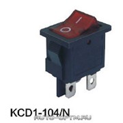 Переключатель KCD1-104/N неон 220v