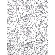Шторка для душа Vanstore арт 626-07 roses line белый/черный