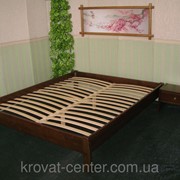 Кровать эконом вариант без изголовья (190/200*120/140) массив - сосна, ольха, дуб. фотография