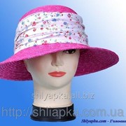 Шляпа соломенная с лентой 32/50-1 фото