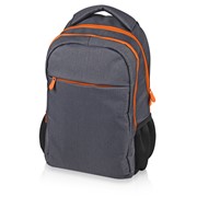 Рюкзак Metropolitan, серый с оранжевой молнией фотография