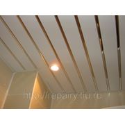 Монтаж подвесных реечных потолков (Реечный потолок) фото