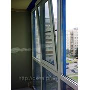 Балкон з однокамерним склопакетом фото