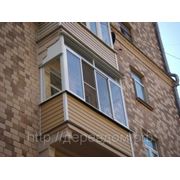 Остекление балконов и лоджий алюминивыми окнами фото