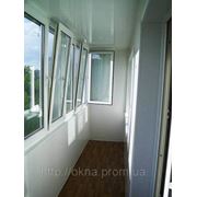 Балконная рама из пятикамерного профиля, теплый стеклопакет фото