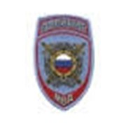 Нашивка Полиция МОБ - щит (вышивка на голубую рубашку) фото