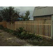 Забор штакетник фото