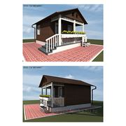 Строительство дачного дома 4 на 4 метра с открытой верандой классический вариант