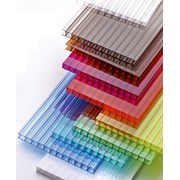 Сотовый поликарбонат от 4 до 10 мм цветной и прозрачный. Тепличный для беседок или навесов. Доставка по всей области. 2 УФ защита № 1675-18-11 фото