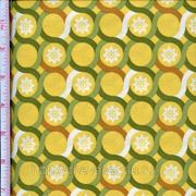 Бежево -желтые круги с зеленой окантовкой фото