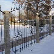 Металлические, кованые заборы, заказать забор в Алматы фото
