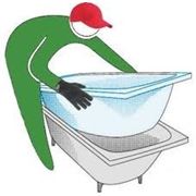Реставрация ванны методами «Акриловый вкладыш в ванну» и «Наливная ванна» (жидкий акрил) фото