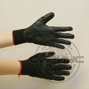 Перчатки нейлоновые с латексным покрытием ладони и пальцев фотография