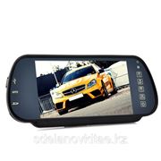 Зеркало заднего вида с монитором и MP4 Player - 7 дюймов, Громкая связь, Bluetooth фото