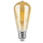 Светодиодная лампа 6Вт Е27 2700К ST64 золотое напыление