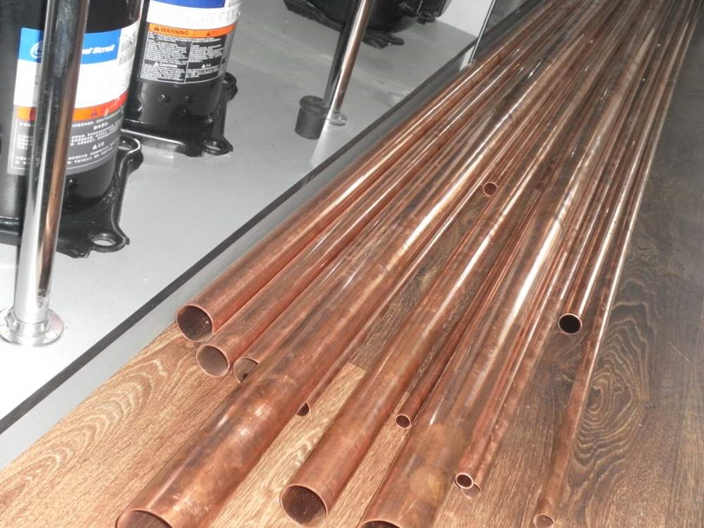 Трубы медные с армофлексом для промышленных холодильников и ...