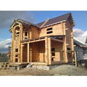 Строительство деревянного дома под ключ фотография