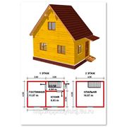 Дом из профилированого бруса одноэтажный 6*4 под ключ
